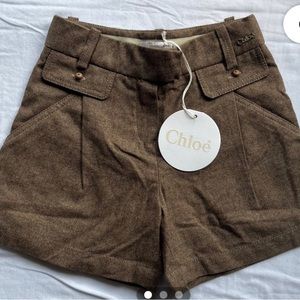 Chloe kids/girls button short size 6